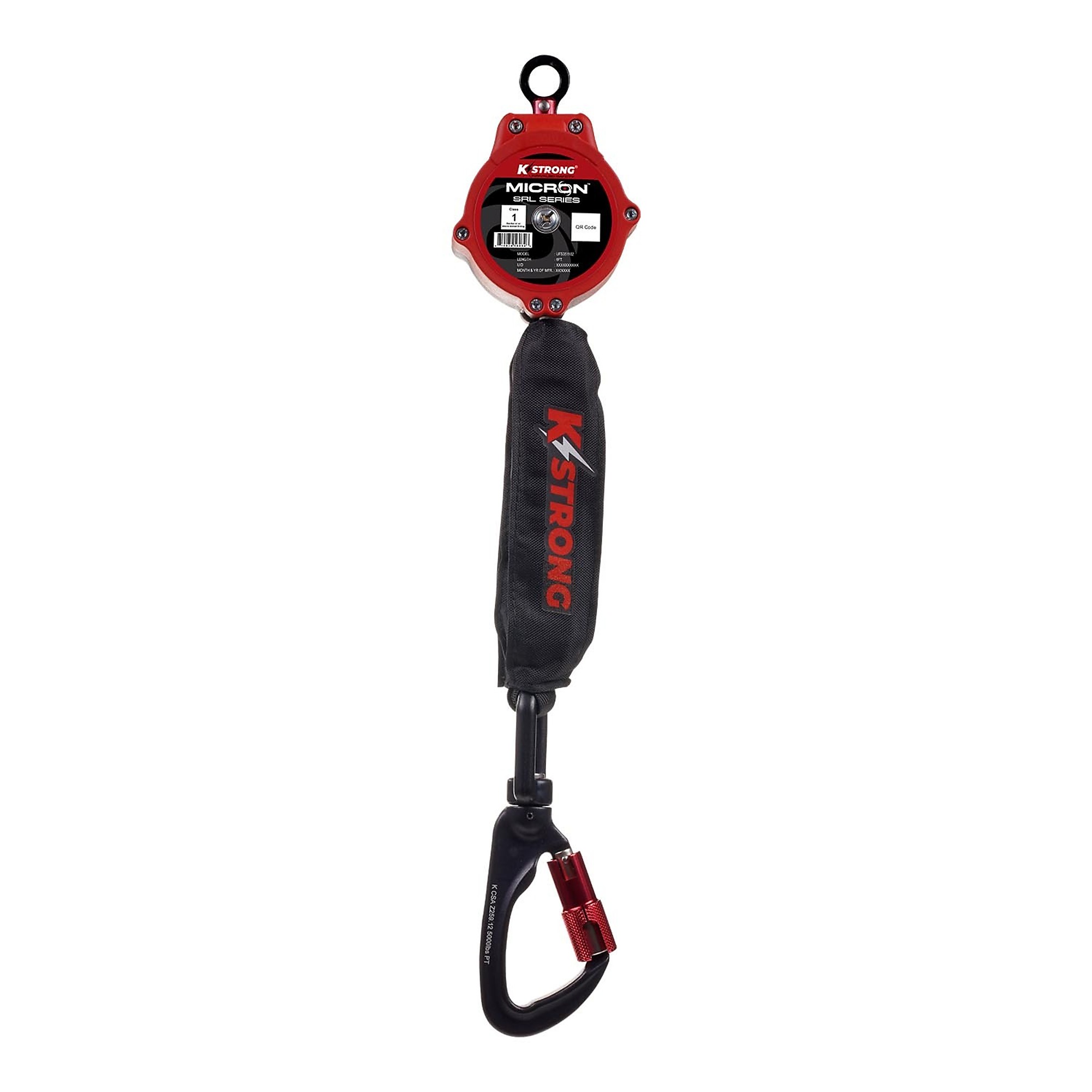 KStrong Micron 6ft. SRL — Aluminum Swivel Carabiner, 13/16in. Dyneema Webbing, 310-Lb. ANSI Capacity, Model# UFS351102